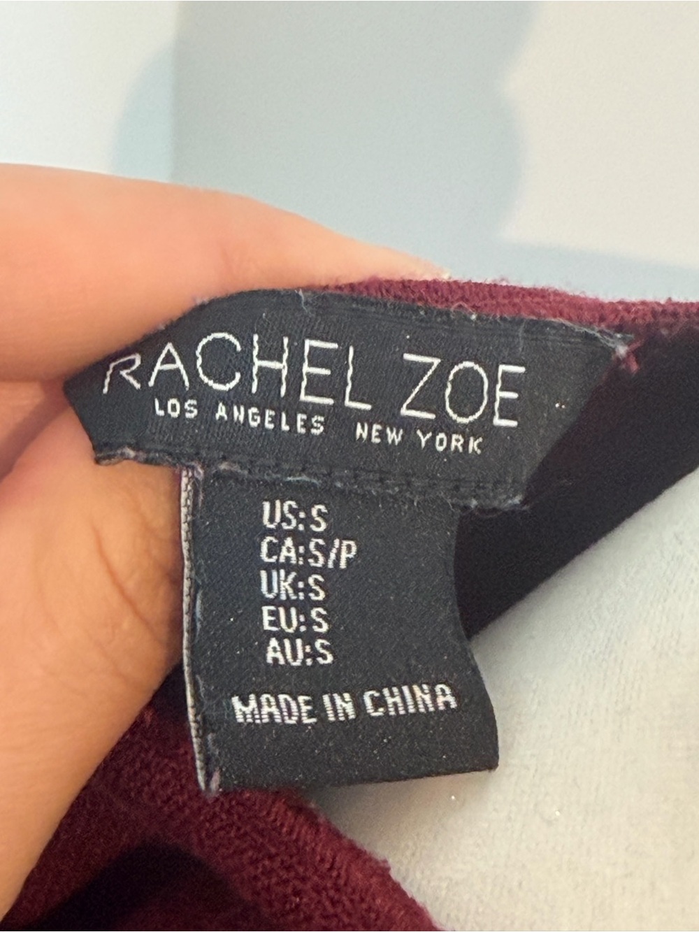 Rachel Zoe Sleeveless Button Tank in Deep Wine - Picture 2 of 3